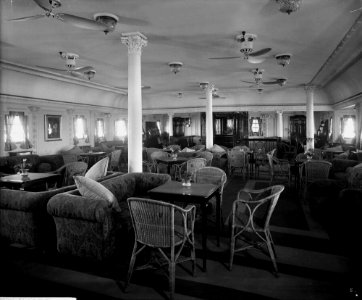 First Class Lounge on the 'Llandovery Castle' (1914) RMG G10740