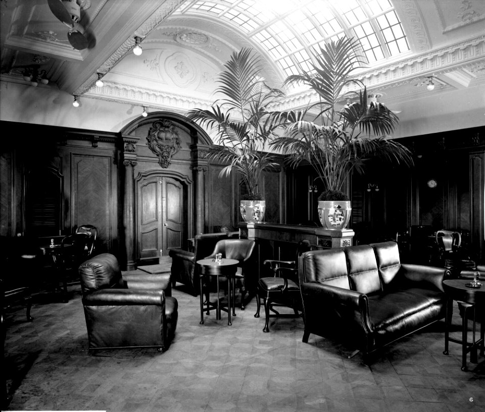 First Class Smoking Room on the 'Orama' (1911) RMG G10665