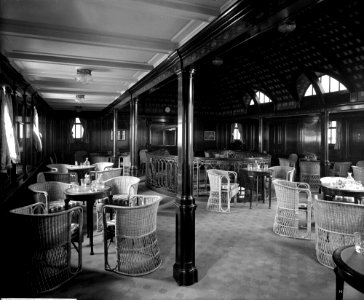 First Class Smokers' Lounge on the 'Balmoral Castle' (1910) RMG G10601