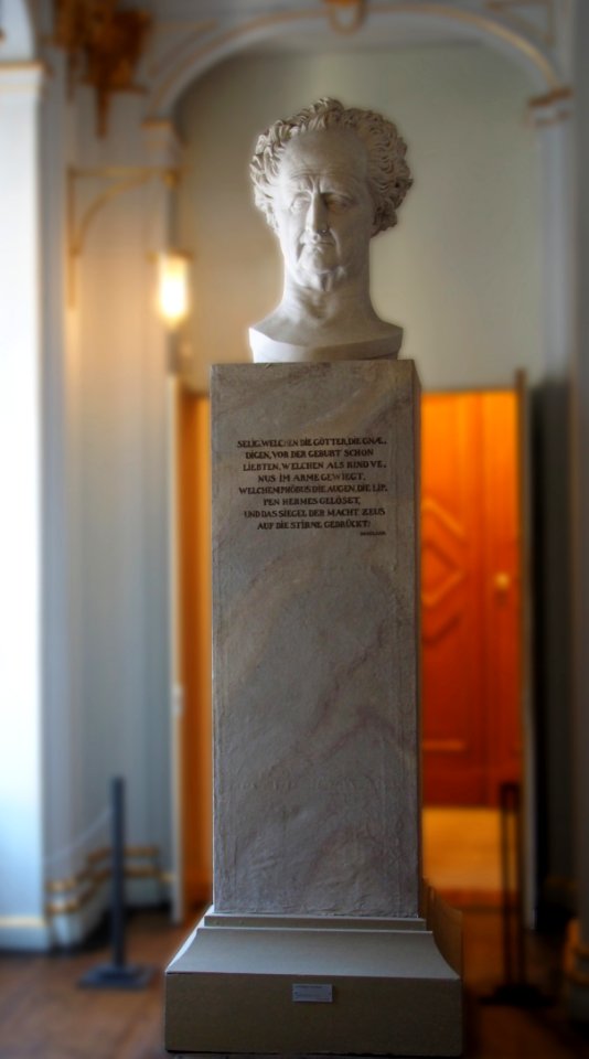 Goethe-Bueste P.J.D. Angers@Weimar Anna Amalia Bibliothek a