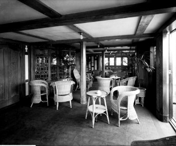 First Class Verandah Café on the 'Empress of Asia' (1913) RMG G10725