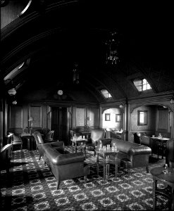 First Class Smoking Room on the 'Balmoral Castle' (1910) RMG G10604