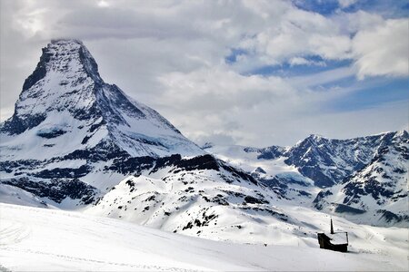 Snow mountain winter photo