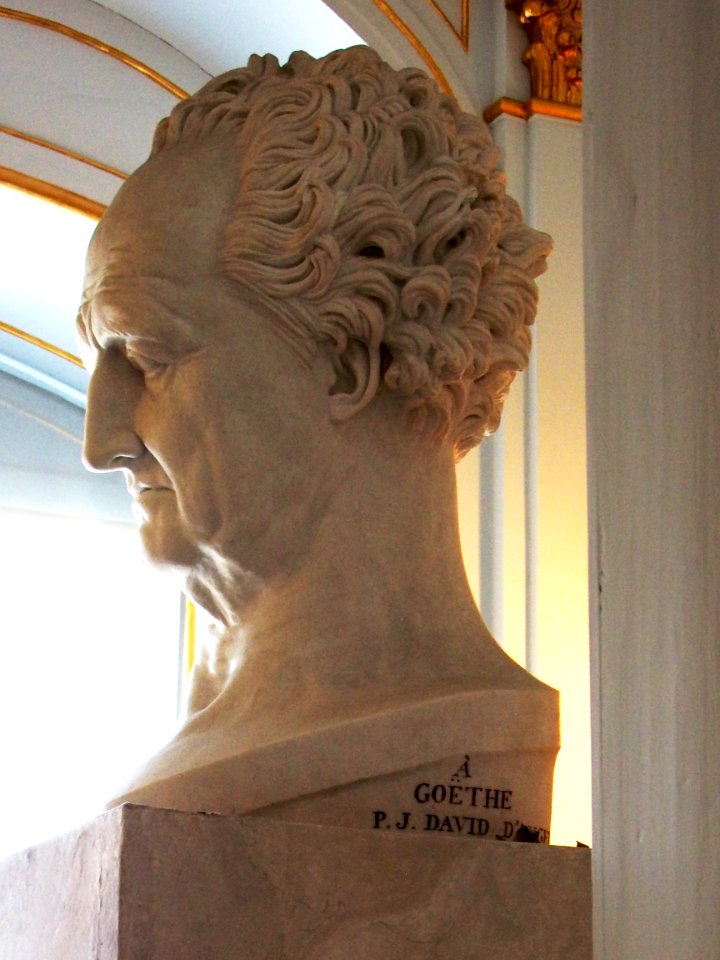 Goethe-Bueste P.J.D. Angers@Weimar Anna Amalia Bibliothek b