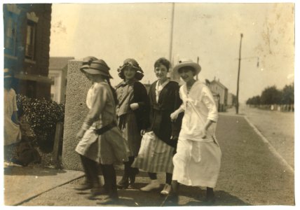 Going to School. About 14-16 years. Watson School - Flint Village. LOC nclc.05044