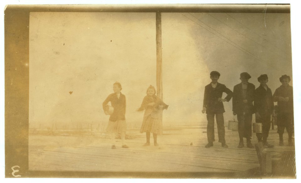 Going home at 5 P.M. from an oyster cannery at Pass Christian. LOC nclc.01034
