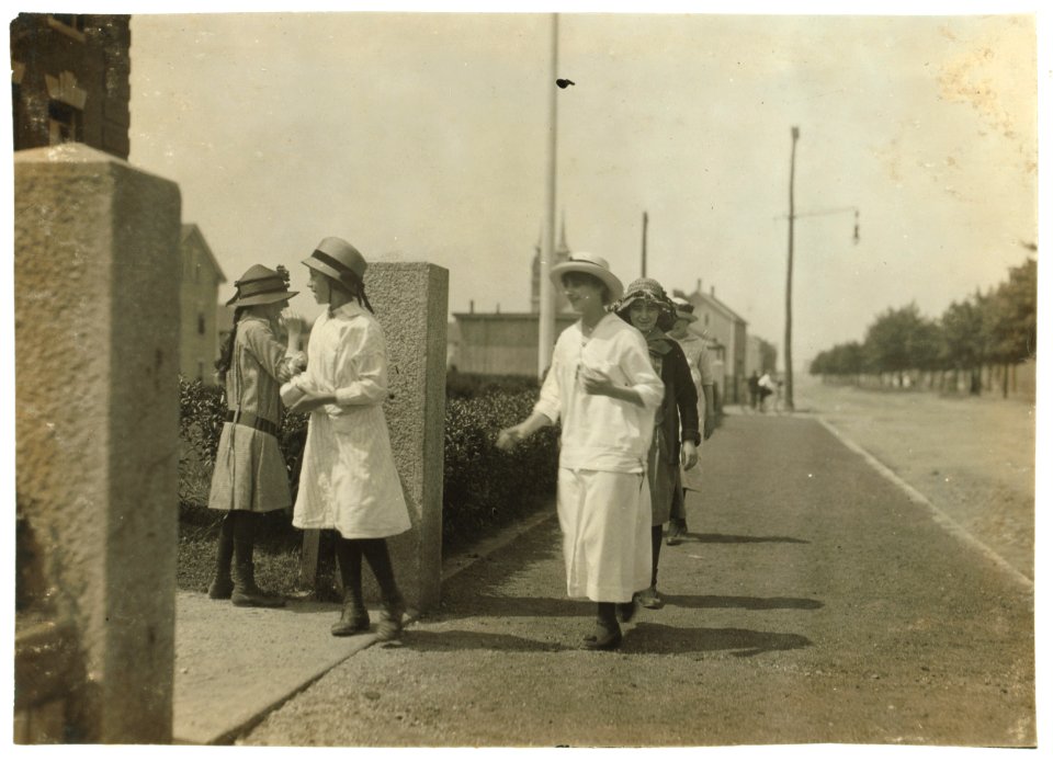 Going to School. About 14-16 years. Watson School - Flint Village LOC nclc.05040