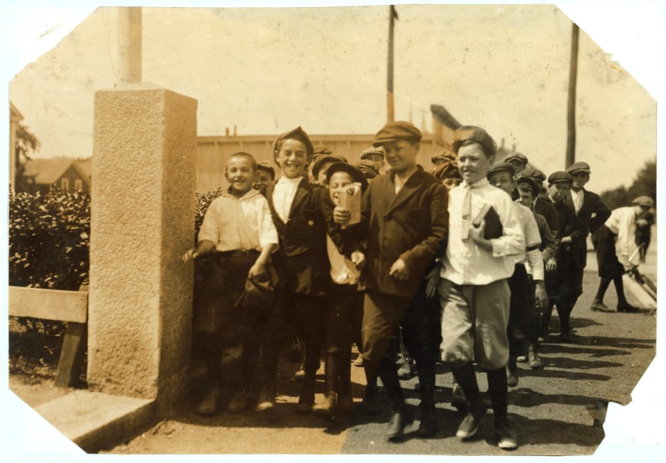Going to School. About 14-16 years. Watson School - Flint Village. LOC nclc.05043