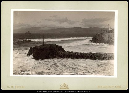 Golden Gate from the Cliff House. NR. San Fransisco, Cal. C.R. Savage, Photo, Salt Lake. photo