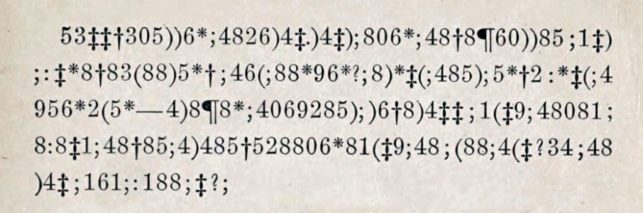 Gold Bug cryptogram