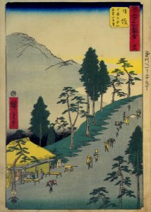 GojūSanTsugi-MeishoZu'e, Nissaka by Hiroshige
