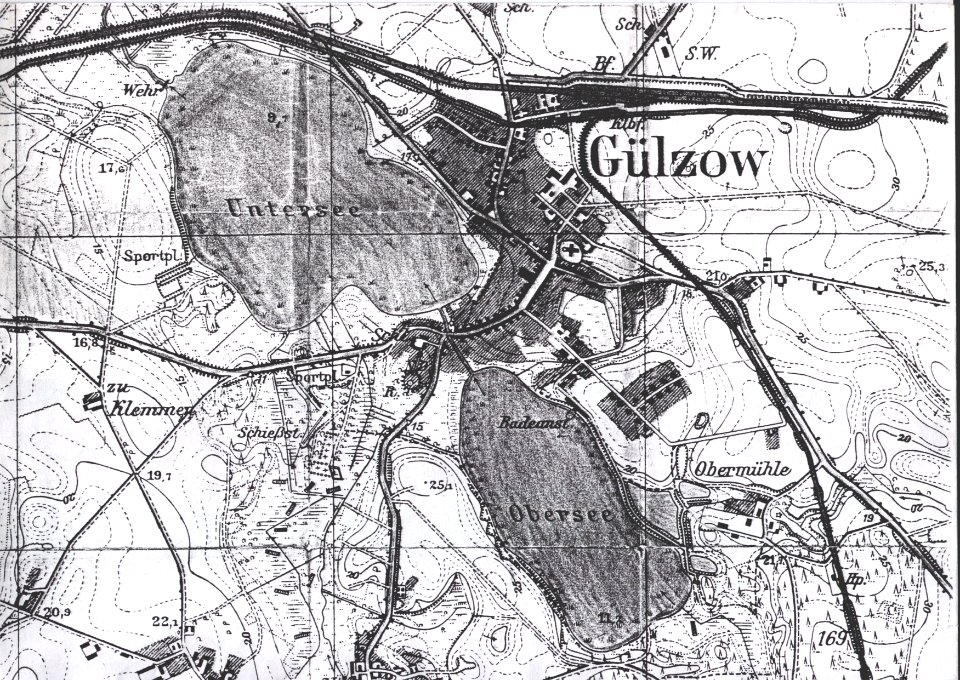 Golczewo - plan miasta i okolic 1930