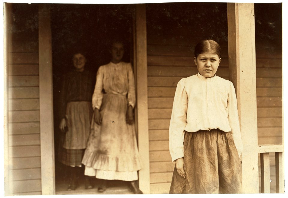 Golla Chambers, House 38 Loray Mill, Gastonia, N.C. 12 years old. In mill 3 years, spinning 2 years, weaver 1 year. Other sisters spinners. LOC nclc.04502