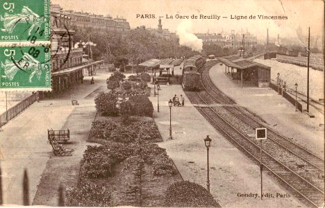 Gondry - PARIS - La Gare de Reuilly - Ligne de Vincennes photo