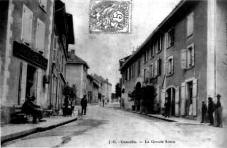 Goncelin, la Grande Route en 1906, p 92 de L'Isère les 533 communes
