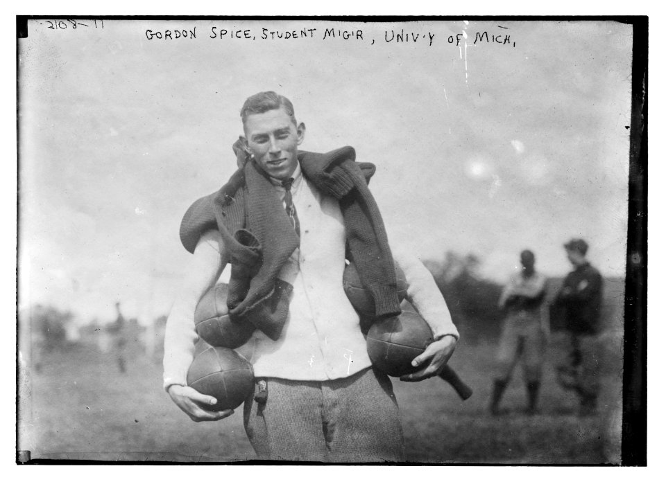 Gorden Spice, student manager, U. of Mich. LCCN2014688781