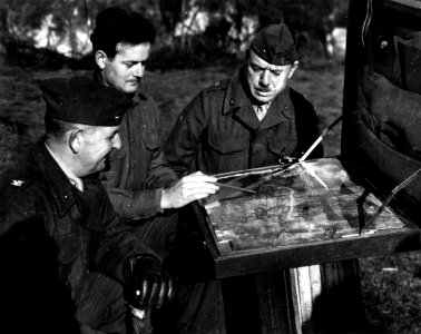 Gordon Donald Gayle with William H. Rupertus and John T. Selden, 1943