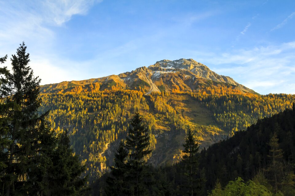 Alpine sky landscape