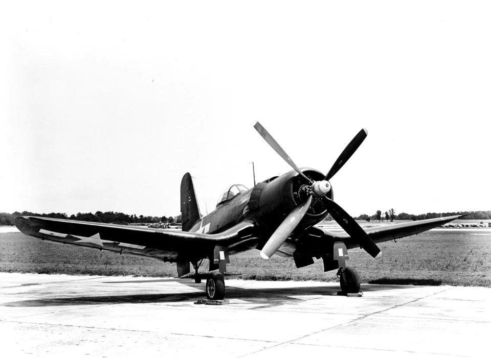 Goodyear XF2G-1 Corsair at NAS Patuxent River in July 1945