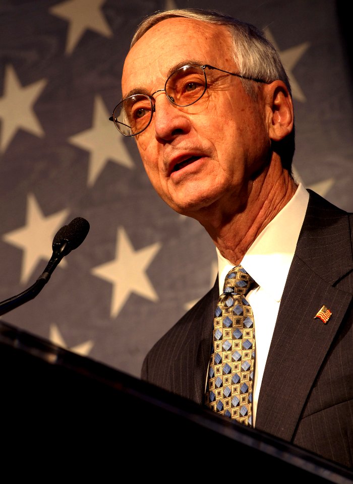 Gordon England at the Pentagon Hall of Heroes inductoin for Woodrow W. Keeble, March 4, 2008