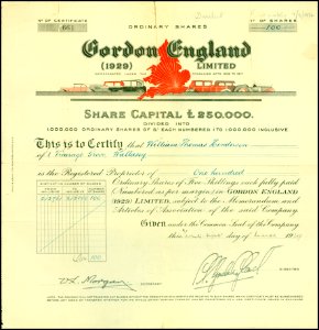 Gordon England 1929