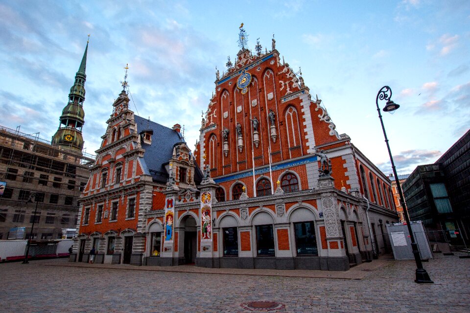 Architecture evening old town