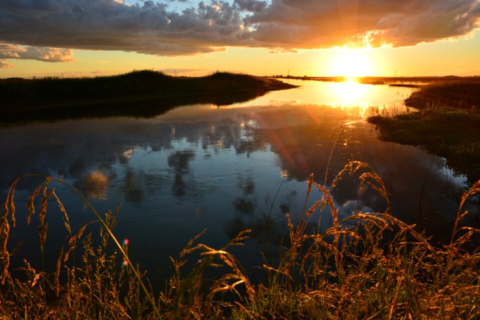 Natural landscape landscape sun