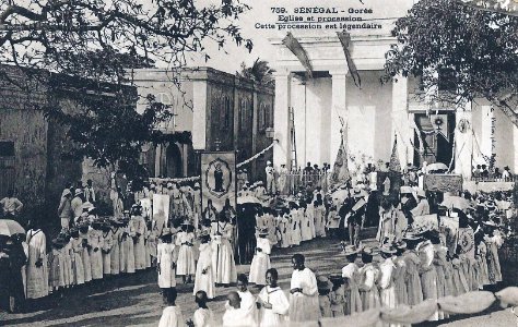 Gorée-Eglise et procession (AOF)