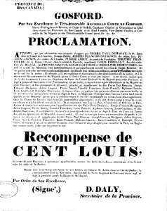 Gosford Proclamation 1837-11-29
