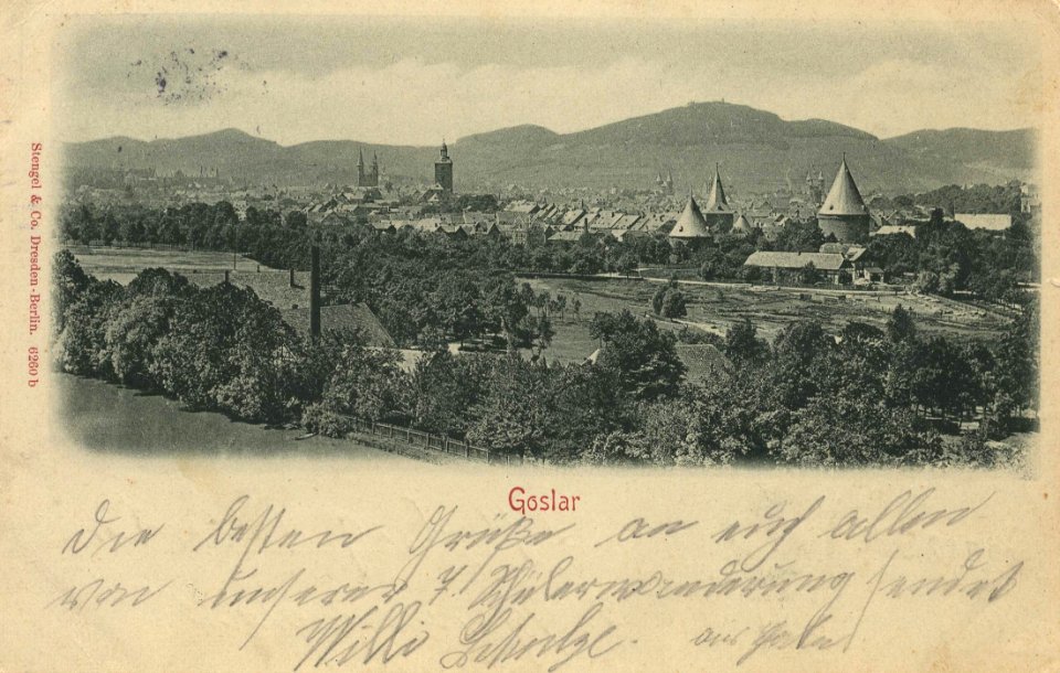 Goslar, Niedersachsen - Stadtansicht (3) (Zeno Ansichtskarten)