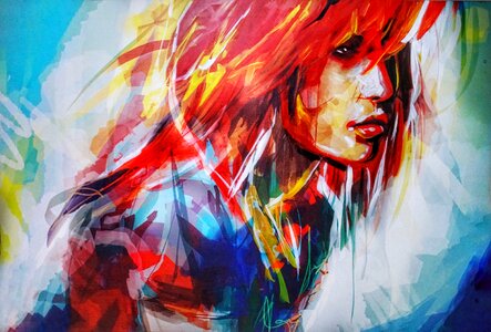Woman girl head