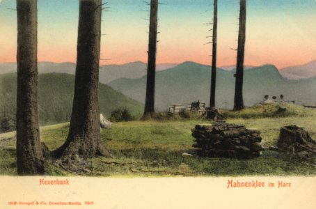 Goslar, Niedersachsen - Hexenbank (Zeno Ansichtskarten)