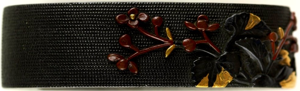 Gotô Ichijô - Fuchi with Hollyhocks - Walters 5112593A