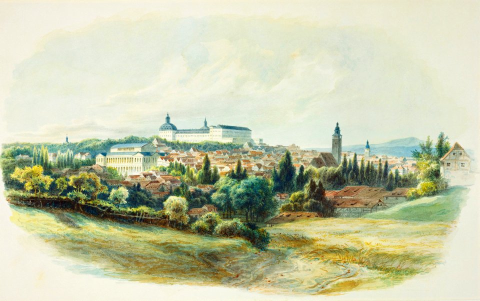Gotha von Nordosten 1840 (Royal Collection Trust)