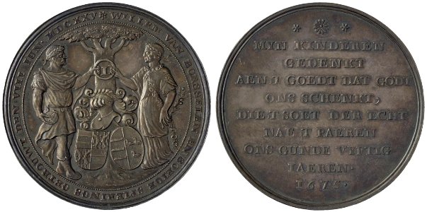 Gouden bruiloft Willem van Borsselen (1599-1677) en Soetge Spierings (1607-1693), objectnr PA 545