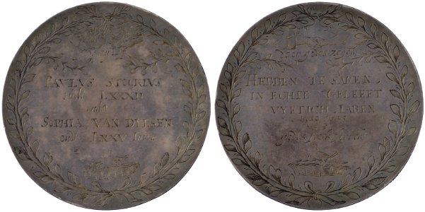 Gouden huwelijk van Paulus Stockius (1567-1650) en Sophia van Dylsen (1574-1653), objectnr PA 519