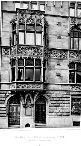 Gotisches Wohnhaus am Heumarkt in Köln, Architekt H. Wiethase Köln, Erker-Detail, Tafel 66, Kick Jahrgang I photo