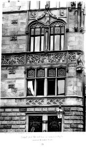 Gotisches Wohnhaus am Heumarkt in Köln, Architekt H. Wiethase Köln, Detail, Tafel 73, Kick Jahrgang I photo