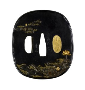 Gotô Ichijô - Tsuba with a Lotus Pond - Walters 51176