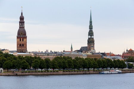 Daugava river tower ship