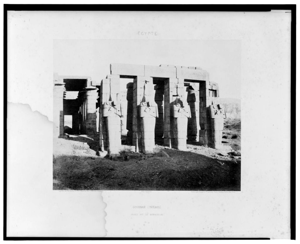 Gournah (Thèbes) - palais dit le Memnonium - Félix Teynard. LCCN2001695286