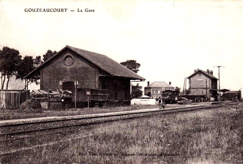 Gouzeaucourt (59, la gare 2
