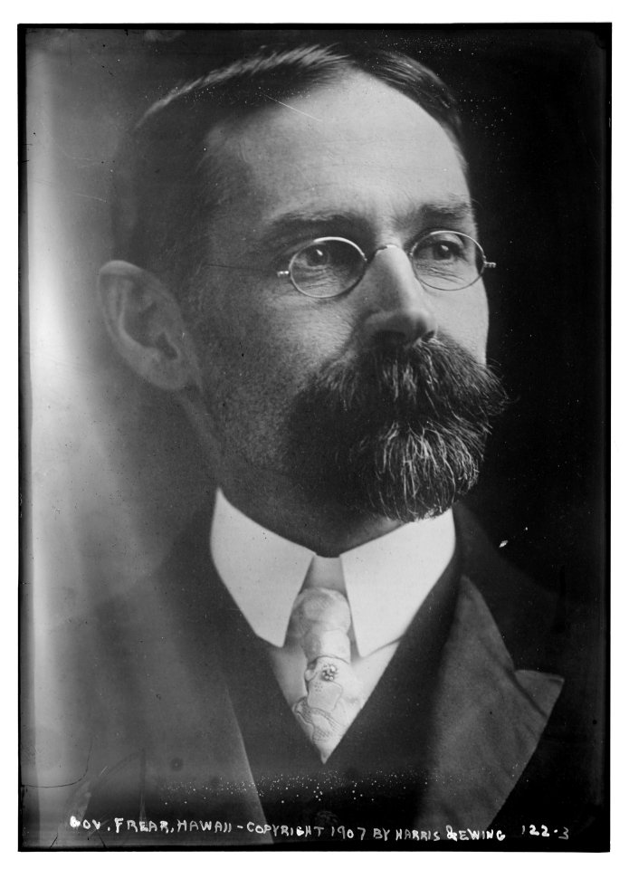 Gov. Frear of Hawaii, portrait bust, copyright by Harris & Ewing - Harris & Ewing LCCN2014680707