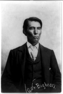 Gov. Bigheart, Osage Indian, half-length portrait, facing right LCCN89706432