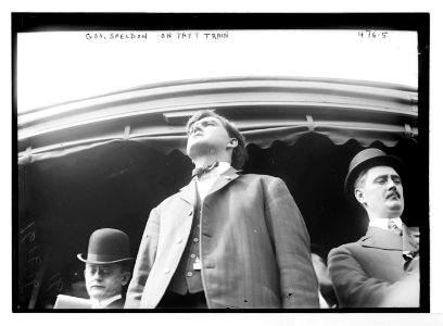 Gov. Sheldon on Taft train LCCN2014682223