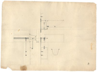 Government Hospital for the Insane (Saint Elizabeths Hospital), Washington, D.C. Hydrotherapy baths. Plumbing configuration. Plan, elevation, and section LCCN2016649923