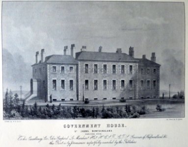 Government House Newfoundland 1851 photo
