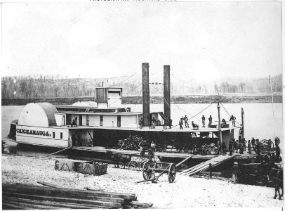 Government transport Chickamauga. Tennessee River. 1863 - NARA - 530460 photo