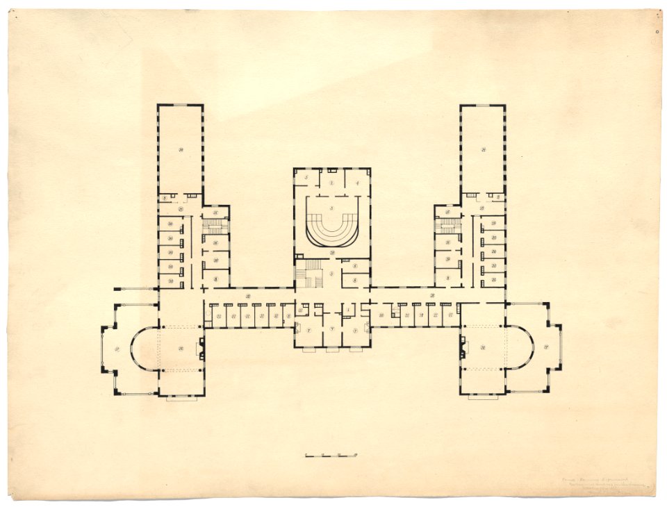 Government Hospital for the Insane (Saint Elizabeths Hospital), Washington, D.C. Women's building. Second floor plan LCCN2013648658