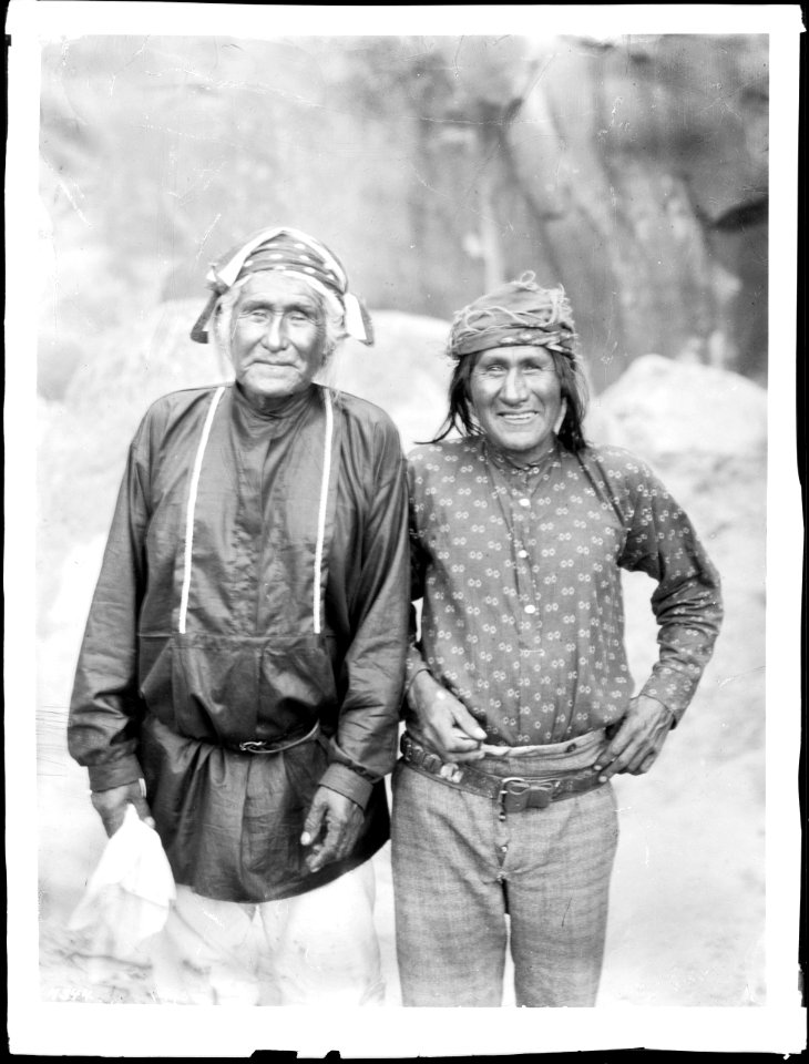 Governor Eusebius and Sheriff Louis of the pueblo of Acoma, New Mexico, 1886 (CHS-4544)
